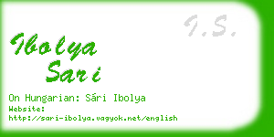 ibolya sari business card